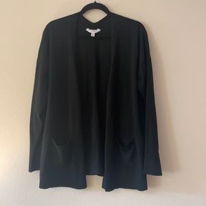 Black cardigan with pockets